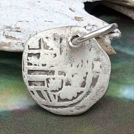 Pirate Chic 1 Reale Spanish Silver Cob Circa 1615 - the Legendary Piece of Eight Pendant