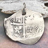 Pirate Chic 4 Reale Spanish Silver Cob Circa 1625 - the Legendary Piece of Eight Pendant