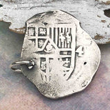 Pirate Chic 4 Reale Spanish Silver Cob Circa 1625 - the Legendary Piece of Eight Pendant