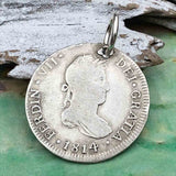Pirate Chic 2 Reale Spanish Silver Portrait Dollar the Legendary Piece of 8 Pendant