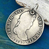 Pirate Chic 4 Reale Spanish Silver Portrait Dollar the Legendary Piece of 8 Pendant