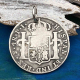 Pirate Chic 4 Reale Spanish Silver Portrait Dollar the Legendary Piece of 8 Pendant