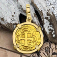 Pirate Era 22K Gold 2 Escudo - the Legendary Doubloon - 18K Gold Pendant