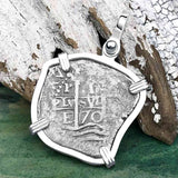 1670 Consolacion Shipwreck Pirate Era Spanish 1 Reale Piece of Eight Sterling Silver Pendant