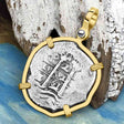 STUNNING 1661 Consolacion Shipwreck Pirate Era 2 Reale Cob 14K Gold Pendant
