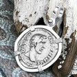 Roman Empire Silver Denarius Coin of Antoninus Pius, the Protector 161 AD Sterling Silver Pendant