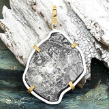 Rare Dated 1622 Sao Jose 8 Reale Pirate Era Shipwreck Coin 14K Gold & Sterling Silver Pendant