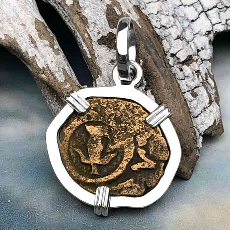 Biblical Widow's Mite Sterling Silver Pendant