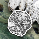 Concepcion Shipwreck 4 Reale Silver Piece of 8 Sterling Silver Pendant