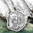 Concepcion Shipwreck 4 Reale Silver Piece of 8 Sterling Silver Pendant