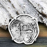 Concepcion Shipwreck 4 Reale Silver Piece of 8 Sterling Silver Pendant