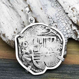 Concepcion Shipwreck 4 Reale Silver Piece of 8 Sterling Silver Pendant