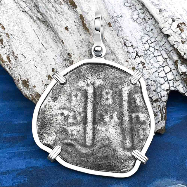 1679 Consolacion Shipwreck Pirate Era 8 Reale Cob Piece of 8 Sterling Silver Pendant