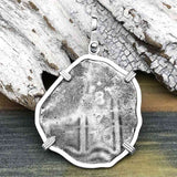 1676 Consolacion Shipwreck Pirate Era 8 Reale Cob Piece of 8 Sterling Silver Pendant