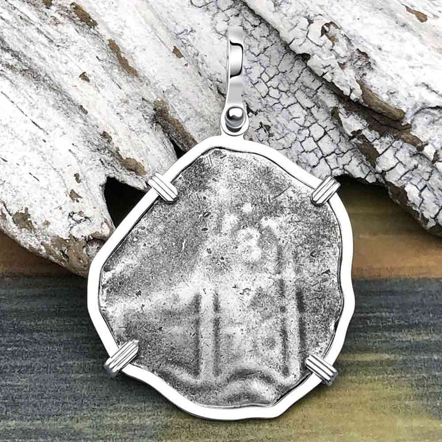 1676 Consolacion Shipwreck Pirate Era 8 Reale Cob Piece of 8 Sterling Silver Pendant