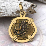 Biblical Widow's Mite 14K Gold Pendant 