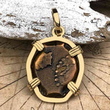Biblical Widow's Mite 14K Gold Pendant