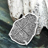 Mel Fisher's Atocha 8 Reale Cob Shipwreck Coin Piece of 8 Sterling Silver Pendant