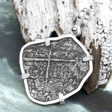 Mel Fisher's Atocha 8 Reale Cob Shipwreck Coin Piece of 8 Sterling Silver Pendant