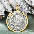 Dutch East India Company 1773 Silver 6 Stuiver Ship Shilling "I Struggle and Survive" 14K Gold