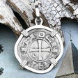 Templar Knights Era Antioch Crusader Medieval Silver Denier Helmet Head Coin of the Crusades Sterling Silver Pendant