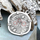 Templar Knights Era Antioch Crusader Medieval Silver Denier Helmet Head Coin of the Crusades Sterling Silver Pendant