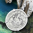 Dutch East India Company 1765 Silver 6 Stuiver Ship Shilling "I Struggle and Survive" Sterling Silver Pendant