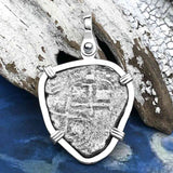 1656 Consolacion Shipwreck Pirate Era Spanish 1 Reale Piece of Eight Sterling Silver Pendant