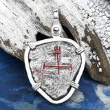 1656 Consolacion Shipwreck Pirate Era Spanish 1 Reale Piece of Eight Sterling Silver Pendant