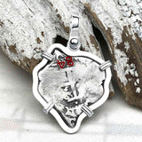 Pirate Era 1684 Spanish 1/2 Reale Cob Piece of Eight Sterling Silver Pendant