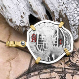 Atocha Era Land Find Spanish 1 Reale Cob Piece of 8 14K Gold and Sterling Silver Pendant
