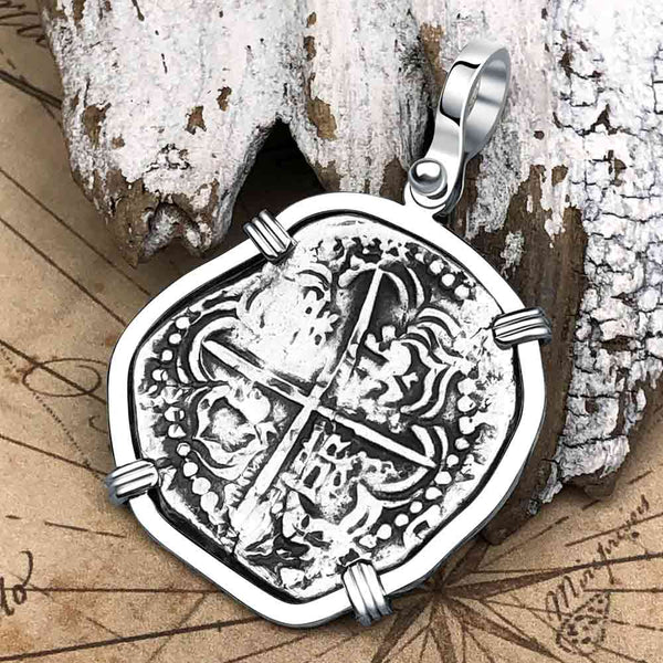 Atocha Era Spanish 2 Reale Pirate Piece of Eight 14K Gold Pendant