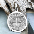 Templar Knights Era Antioch Crusader Medieval Silver Denier Helmet Head Coin of the Crusades Sterling Silver Pendant