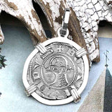 Templar Knights Era Antioch Crusader Medieval Silver Denier Helmet Head Coin of the Crusades Sterling Silver Pendant