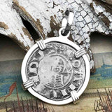 Templar Knights Era Antioch Crusader Medieval Silver Denier Helmet Head Coin of the Crusades Sterling Silver Pendant