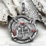 Pirate Era 1750 Spanish 4 Reale "Piece of Eight" Sterling Silver TORTUGA COLLECTION Pendant