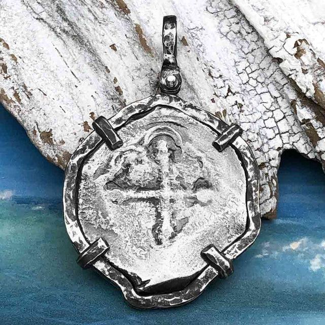 Concepcion Shipwreck Spanish 4 Reale Silver Piece of Eight Sterling Silver TORTUGA COLLECTION Pendant