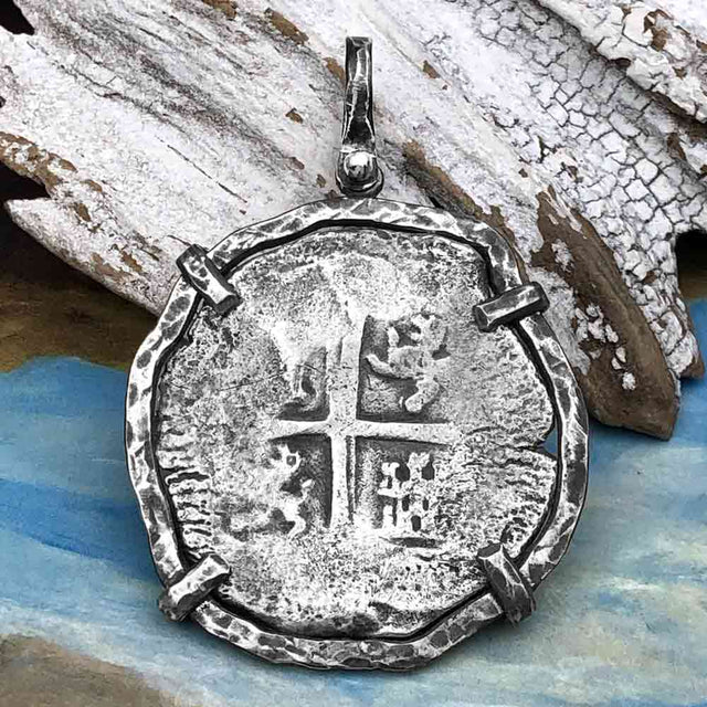 Concepcion Shipwreck Spanish 8 Reale Silver Piece of Eight Sterling Silver TORTUGA COLLECTION Pendant