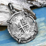 Concepcion Shipwreck Spanish 8 Reale Silver Piece of Eight Sterling Silver TORTUGA COLLECTION Pendant
