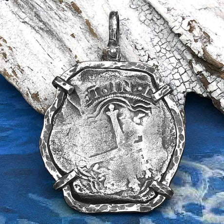 Concepcion Shipwreck Spanish 8 Reale Silver Piece of Eight Sterling Silver TORTUGA COLLECTION Pendant