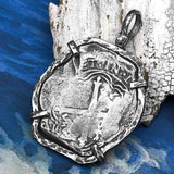 Concepcion Shipwreck Spanish 8 Reale Silver Piece of Eight Sterling Silver TORTUGA COLLECTION Pendant