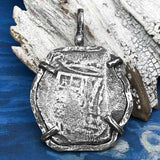 Concepcion Shipwreck Spanish 8 Reale Silver Piece of Eight Sterling Silver TORTUGA COLLECTION Pendant