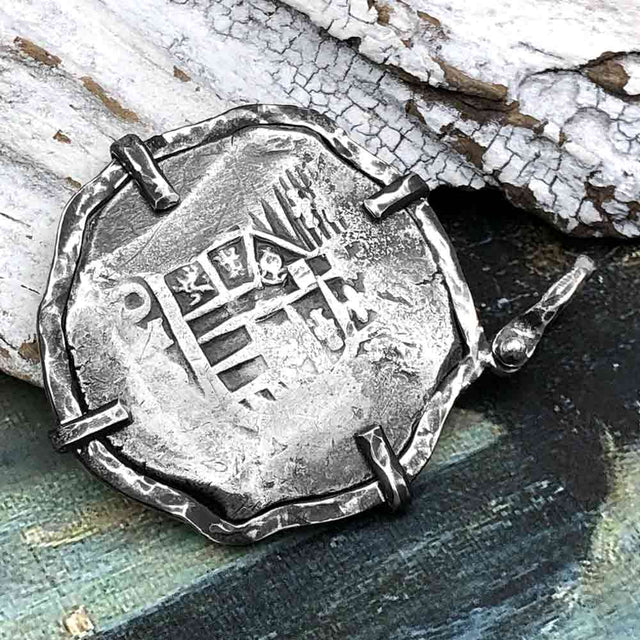 Concepcion Shipwreck Spanish 8 Reale Silver Piece of Eight Sterling Silver TORTUGA COLLECTION Pendant