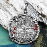 Mel Fisher's Atocha 8 Reale Shipwreck Coin TORTUGA COLLECTION Sterling Silver Pendant