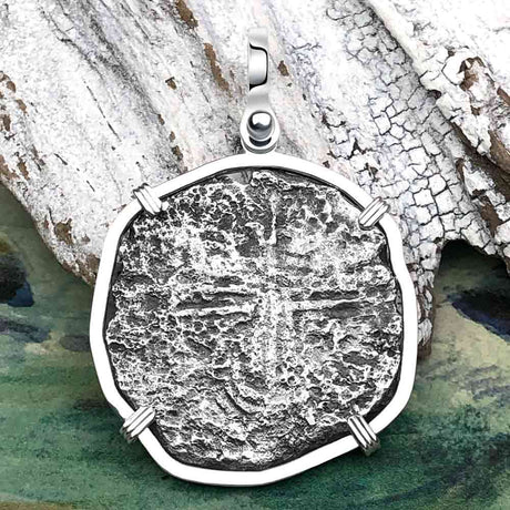 Concepcion Shipwreck 8 Reale Silver Piece Sterling Silver Pendant