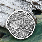 Concepcion Shipwreck 8 Reale Silver Piece Sterling Silver Pendant