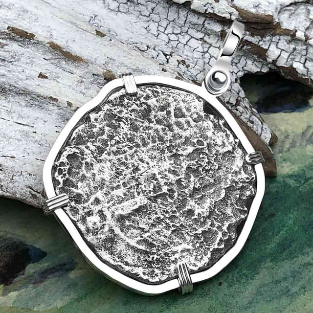 Concepcion Shipwreck 8 Reale Silver Piece Sterling Silver Pendant