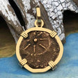 Biblical Widow's Mite 14K Gold Pendant