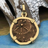 Biblical Widow's Mite 14K Gold Pendant