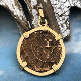 Biblical Widow's Mite 14K Gold Pendant